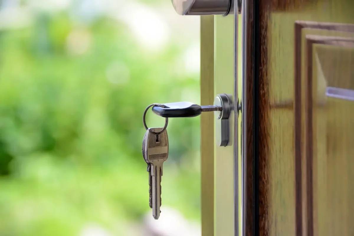 Key left in the lock of an open door – call a commercial locksmith Consett service from Locksmith Consett